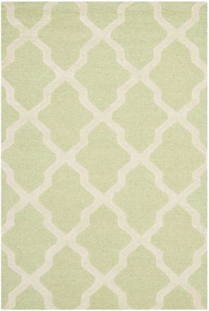 Safavieh Alfombra lana verde/beige 122 x 183 cm