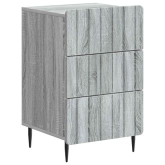 vidaXL Armario De Noche Con Caj&oacute;n Gris Sonoma 43x 41 X 68 Cm Vidaxl
