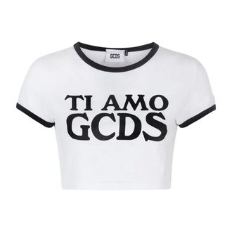 GCDS Gcds, Donna, Top, Bianco, S, new
