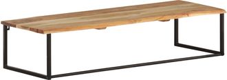 vidaXL Vidaxl - Perchero Con Borde Natural Madera Maciza De Acacia 100x35x22 Cm