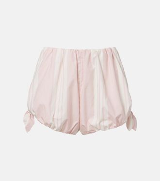 Poss&eacute; Rosie striped cotton shorts