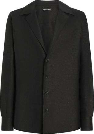 Dolce & Gabbana Camicia con revers a lancia - Nero