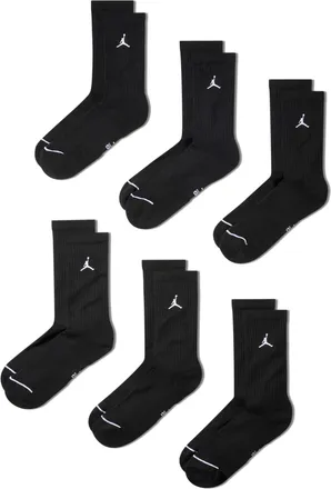 Nike Jordan Everyday Crew Socks (3 pairs) in Black | DX9632-010