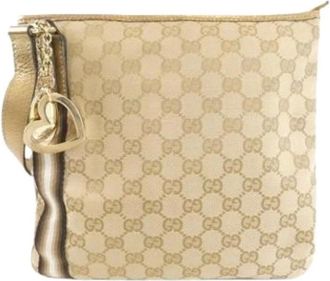 Gucci Pre-owned Cross Body Bags, female, Beige, Size: ONE SIZE Pre-owned Vintage Cross Body Bag