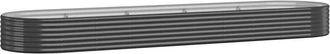 vidaXL Vidaxl - Garden Raised Bed Galvanised Steel 396x100x36 cm Anthracite