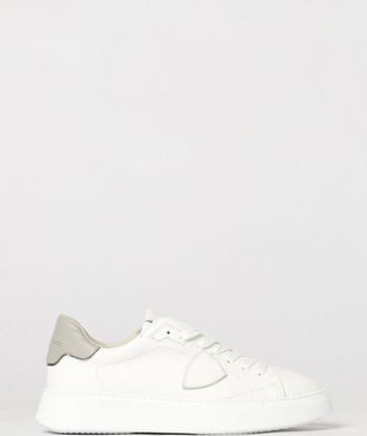 Philippe Model Sneakers basse Temple Low in pelle di vitello liscia con logo Scudetto