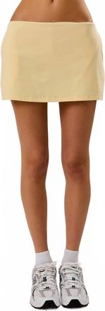 Le Lis Blanc Deux Butter Mini Skort In Buttery Yellow