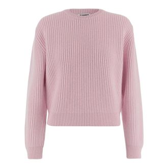 Jil Sander Wool Jumper - female - Jil Sander - Round-neck Knitwear - Pink - M - Knitwear