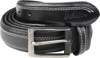 KAM Mens Leather Trousers Belt (916) inBlack Trousers Belt (916) in To Fit Size 56-58 Inches