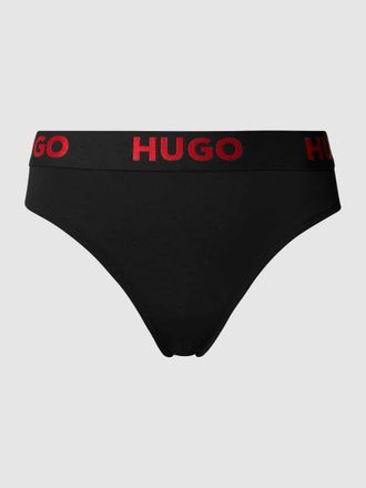 HUGO BOSS String mit Logo-Bund in Black, Größe XS