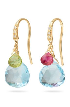 Marco Bicego Paradise 18K Yellow Gold Semiprecious Stone Drop Earrings in 18K Gold at Nordstrom