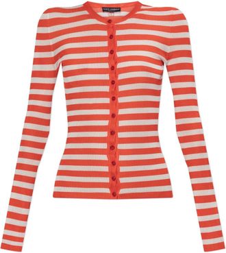 Dolce & Gabbana Dames, Truien, Rood, Maat: XS Leer