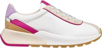 Geox Metropoli White Chunky Accent Sneakers
