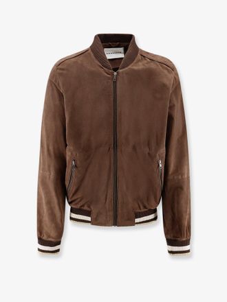 Amaranto Suede Bomber - AMARANTO - gender_Man