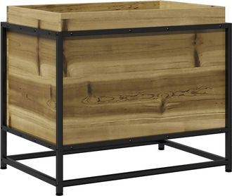 vidaXL Vidaxl - Jardinera De Madera De Pino Impregnada 60x40x50 Cm