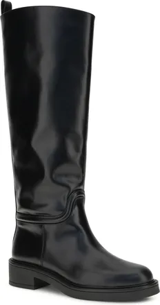 Stuart Weitzman Womens Celia Leather Boots Black