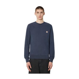 Maison Kitsun&eacute; Heren, Sweatshirts & Hoodies, Blauw, Maat: XL
