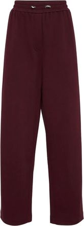 Brunello Cucinelli Pantaloni sportivi con vita elasticizzata - Rosso