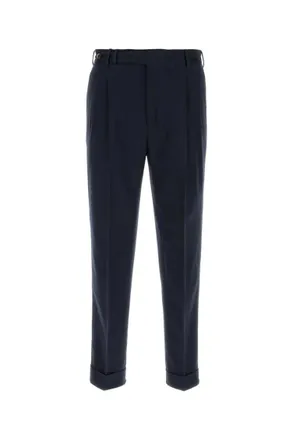 Pantaloni Torino Navy Blue Pleated Pants