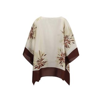 Brunello Cucinelli Womens Multicolor Silk Blouse