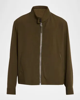 Tom Ford Men & apos;s Harrington Wool, Cashmere and Silk Jacket