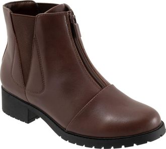 Softwalk Marni Cap Toe Bootie in Dark Brown at Nordstrom, Size 10.5