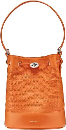 Zanellato Bucket Bag - Dames - Schoudertassen - Oranje - ONE Size - Leer - Tassen
