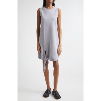 J.W.Anderson Hem Knot Tank Dress in Mid Grey Melange at Nordstrom, Size Xx-Small