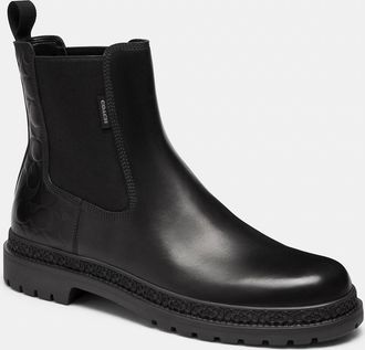 Coach Chelsea Boot With Signature Leather