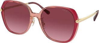 Coach HC8403D CR636 Asian Fit 58268H Womens Sunglasses Pink Size 59