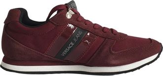 Versace Sportieve Viola Sneakers - Dames - Sneakers - Rood - 37 EU - Leer - Schoenen