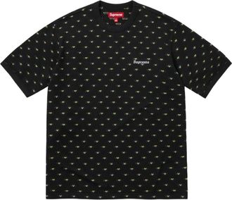 SUPREME SS26 Hearts Intarsia Ringer T-Shirt Black SUP-SS26-197-BLK