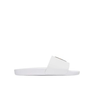 Polo Ralph Lauren Sliders, unisex, White, Size: 12 US Polo Bear Slide