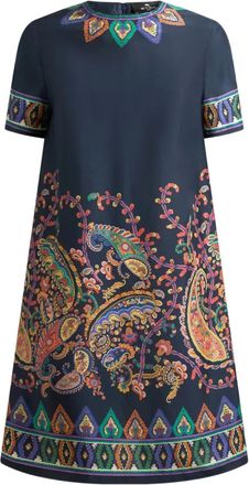 Etro Tunica con stampa paisley - Blu