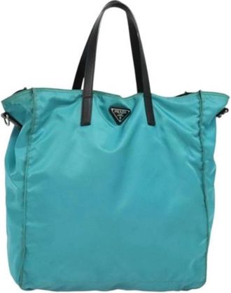 Prada Pre-owned Nylon prada-bags - Dames - Vintage Shopper - Blauw - ONE Size - Nylon - Vintage