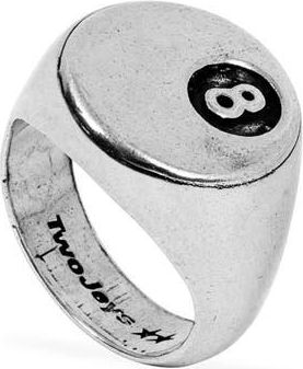 TwoJeys Mens 8 Ball Ring in Silver at Nordstrom, Size 9