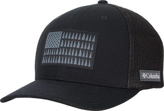 Columbia Columbia Meshtm Tree Flag Ball Cap Caps Black : LG/XL (6 3/4-7 1/2), Cotton/Mesh/Polyester