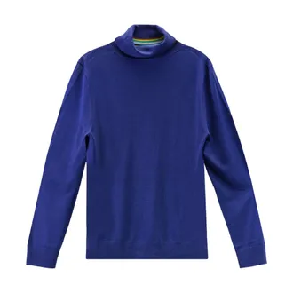Paul Smith Turtlenecks, male, Blue, Size: XL Dolcevita Merinos Extrafine