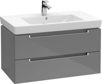 Villeroy & Boch M&oacute;dulos Villeroy & Boch Metro 2.0 A689, Color: Olmo Impresso, Mango: Cromado Brillante - A68910pn