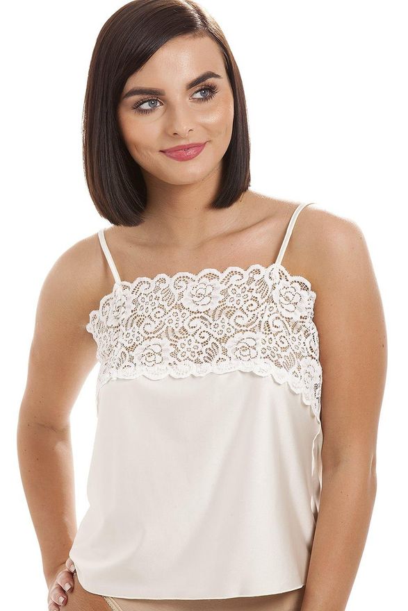 Lace Camisole Tops for Women - Elegant Womens Camisoles & Vests with Adjustable Straps & Floral Trim - Stylish & Breathable Lace Cami Top Off White 12