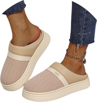 Generic Womens Soft Winter Slippers for Indoor Cozy Comfort Warm Fleece Lined Fuzzy Scuff Shoes Womens Supportive House Shoe Breathable Women Size 3