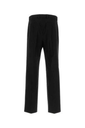 Gucci Mens Black Poplin Pant Exterior: Cotton Pantaloni