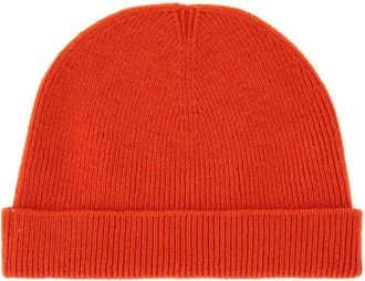 Jil Sander Caps & Mützen - Ribbed Red Beanie Hat - Gr. ONE SIZE - in Rot - für Damen