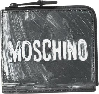 Moschino Pre-owned leren portefeuilles - Heren - Vintage Accessoires - Grijs - ONE Size - Leer - Vintage