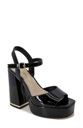 Kenneth Cole Dolly Platform Sandal in Black Patent at Nordstrom Rack, Size 7.5