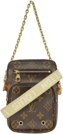 Louis Vuitton Pre-owned Vintage Schoudertas - Dames - Pre-owned - Bruin - Maat: ONE Size