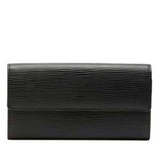 Louis Vuitton Pre-owned Wallets, female, Black, Size: ONE SIZE Pre-owned Sarah Long Wallet
