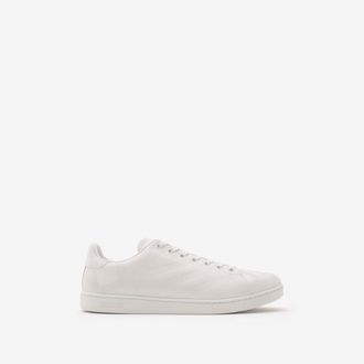 Burberry Embossed Check Leather Set Sneakers, Size: 41