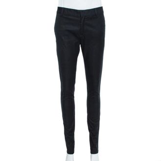 Dsquared2 Black Cotton Tapered Trousers