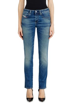 Diesel Slim Jeans Low Waist 1992 D-Jiann - Jeans - Woman - Blue